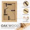 4x6 Solid Oak Wood Picture Frame with Mat – Adaptable for 3.5x5 Photos | HD Tempered Glass Wall & Tabletop Display Frame | Rustic Mortise & Tenon Joinery Photo Frame for Home Décor & Gifting